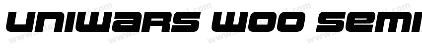 Uniwars W00 SemiBold Italic字体转换